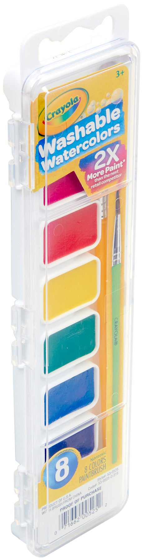 Crayola Washable Watercolors 8 Colors