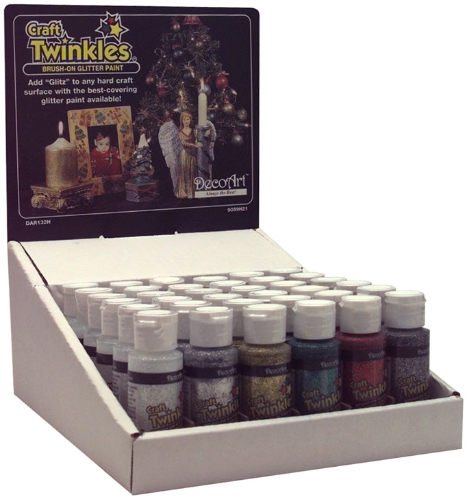 Craft Twinkles Glitter Paint 2oz Crystal
