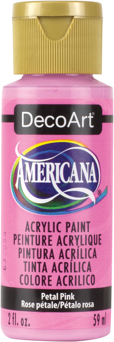 Americana Acrylic Paint 2oz Petal Pink - Opaque