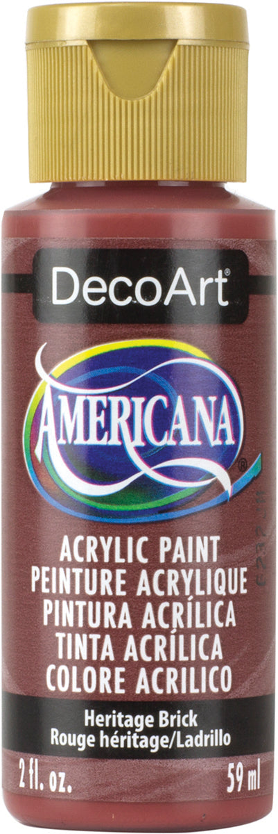 Americana Acrylic Paint 2oz Heritage Brick - Opaque