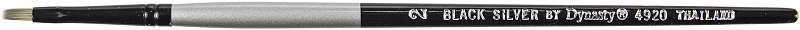 Black Silver Short Handle Brush Bright, Size: 2