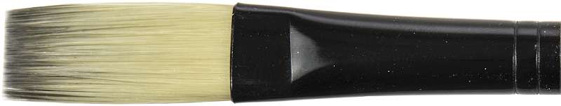 Black Silver Short Handle Brush Stroke, Size: 1/2