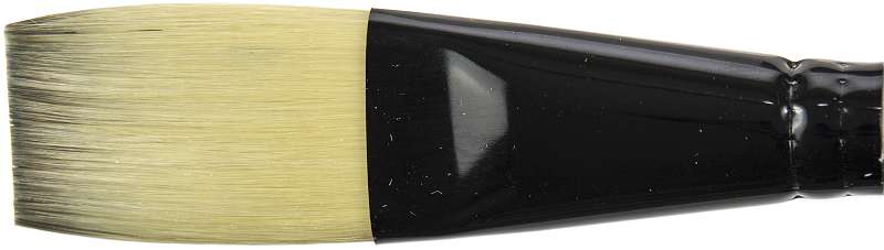 Black Silver Short Handle Brush Stroke, Size: 1