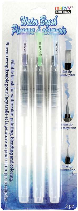 Water Brush Set 3/Pkg  
