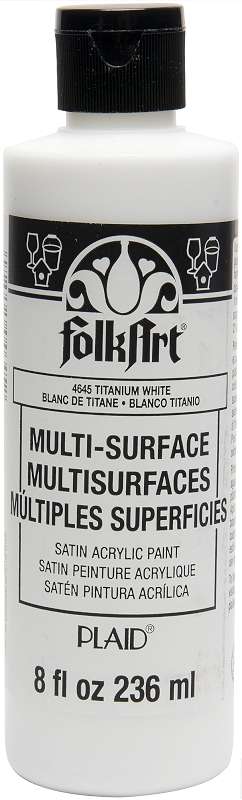 FolkArt Multi-Surface Paint 8oz Titanium White