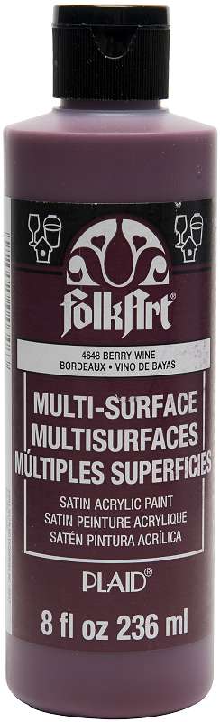 FolkArt Multi-Surface Paint 8oz Berry Wine