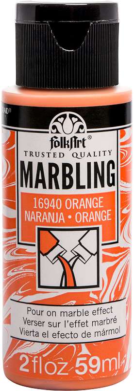 FolkArt Marbling Paint 2oz Orange