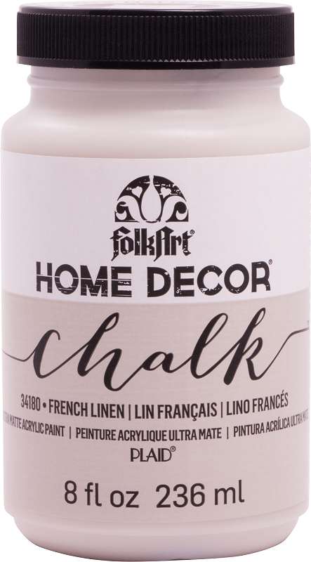 FolkArt Home Decor Chalk Paint 8oz French Linen