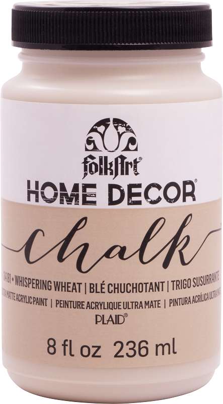 FolkArt Home Decor Chalk Paint 8oz Whispering Wheat