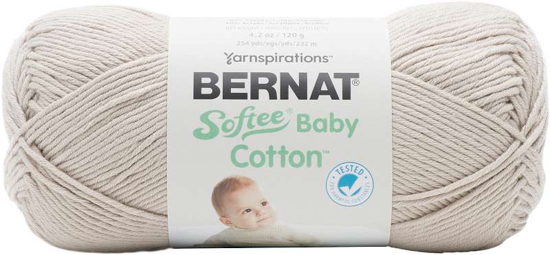 Bernat Softee Baby Cotton Yarn Feather Gray