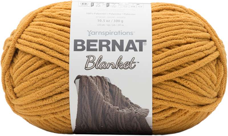 Bernat Blanket Big Ball Yarn Burnt Mustard