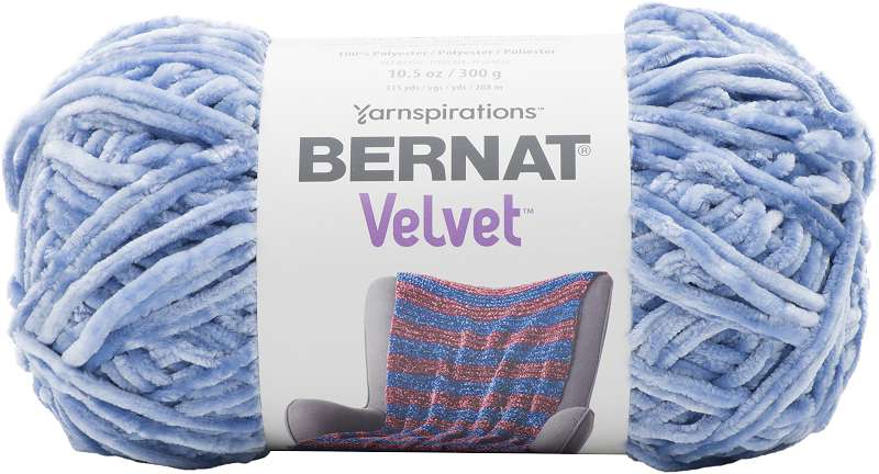 Bernat Velvet Yarn Smokey Blue