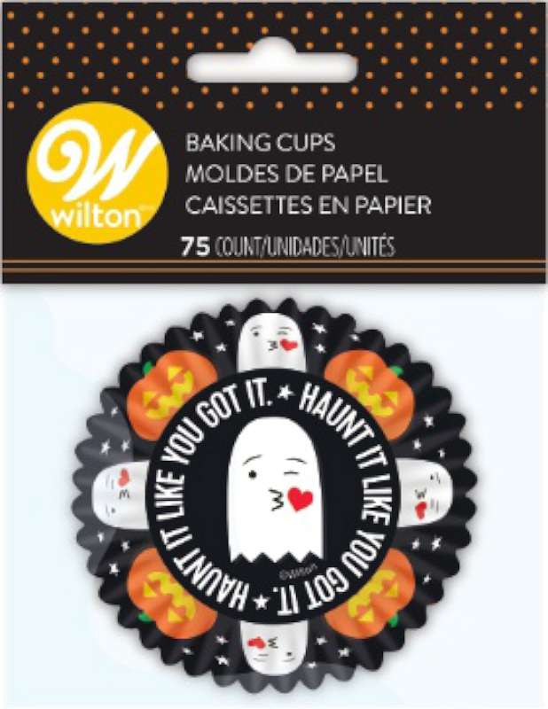 Standard Baking Cups Emoji Ghost & Pumpkin 75/Pkg