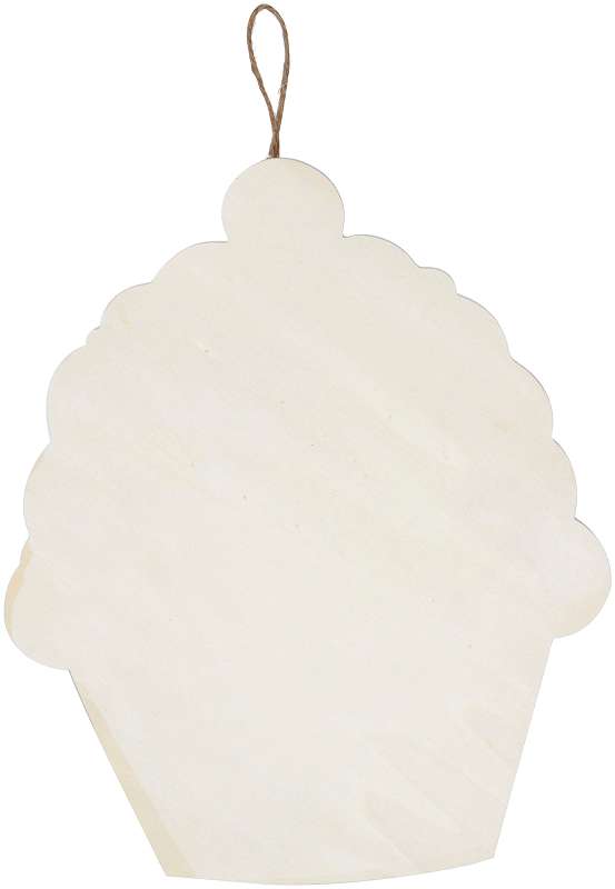 Wood Plaque Cupcake 8.5"X10.5"
