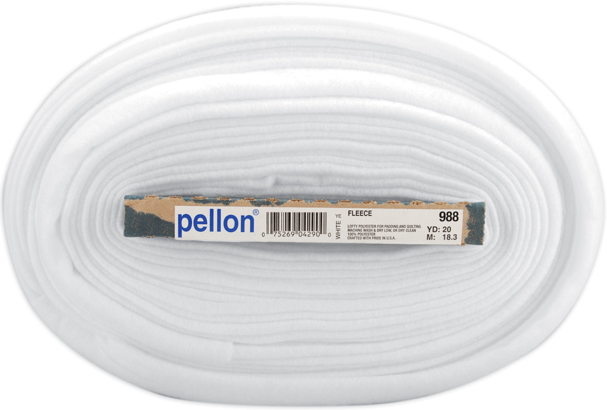 Sew-In Fleece White 44"X20yd FOB: MI