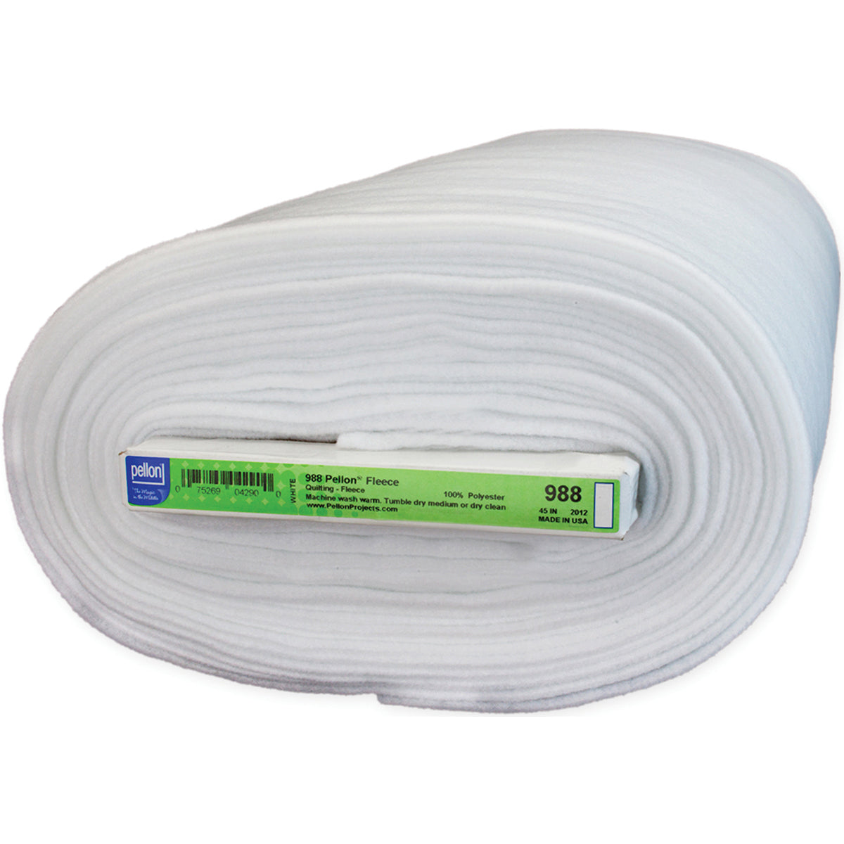 Sew-In Fleece White 44"X20yd FOB: MI