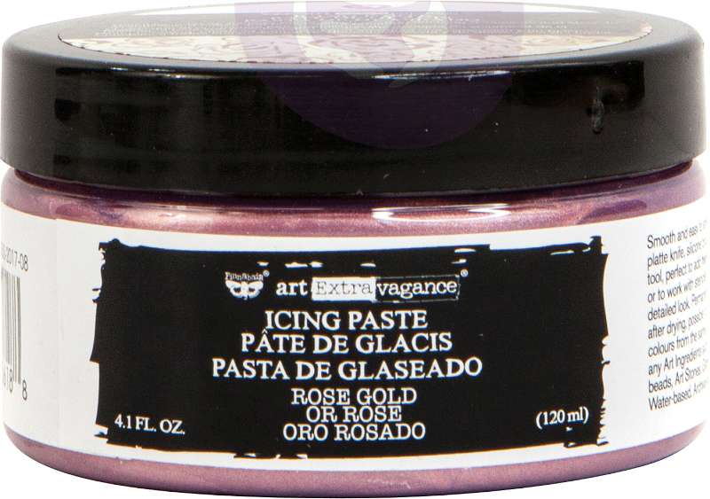 Finnabair Art Extravagance Icing Paste 120ml Jar Rose Gold