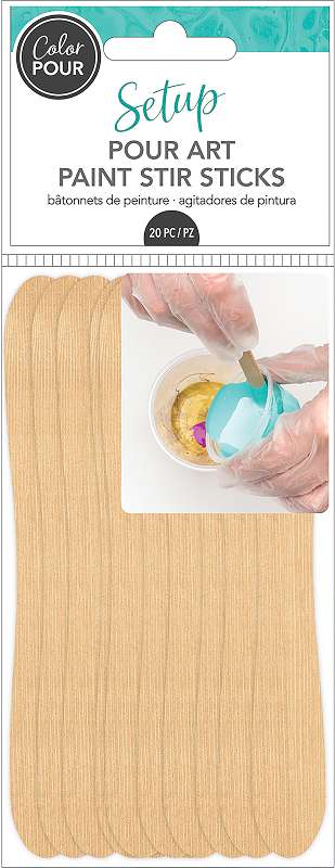 American Crafts Color Pour Stir Sticks 20/Pkg  