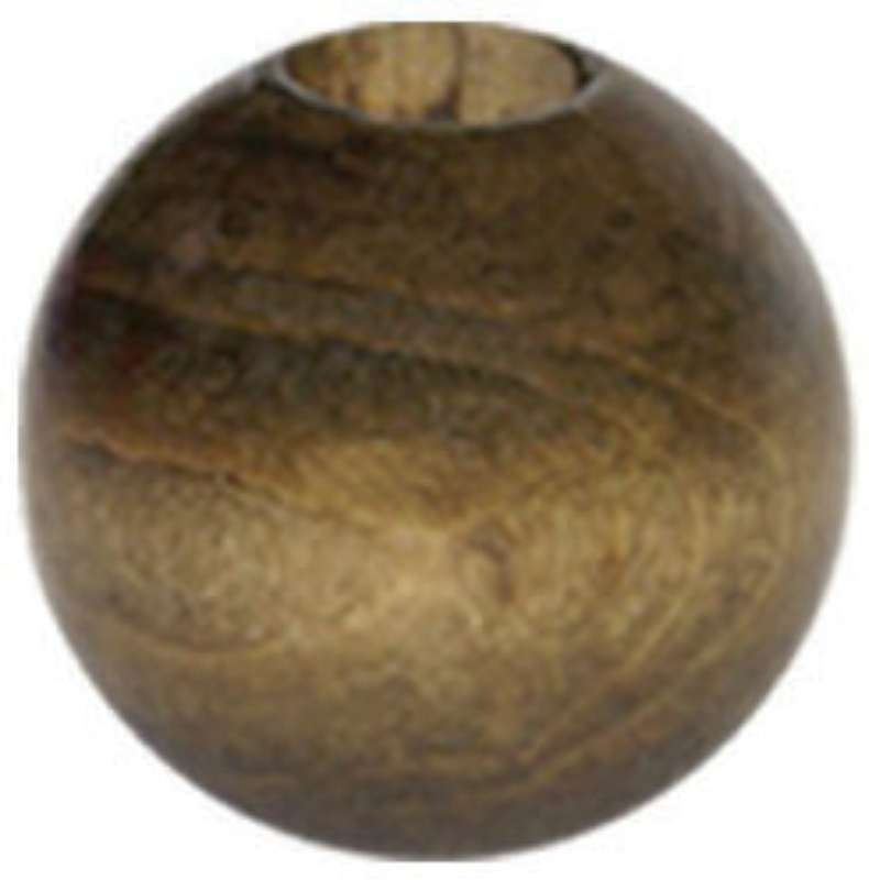 Round Wood Beads 32mm 2/Pkg Walnut