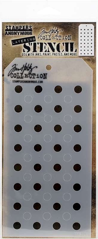 Tim Holtz Layered Stencil 4.125"X8.5" Shifter Dots