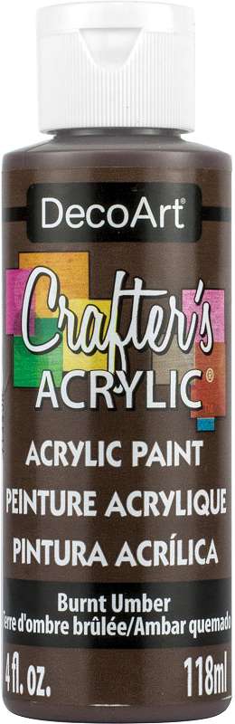 Crafter's Acrylic All Purpose Paint 4oz Burnt Umber