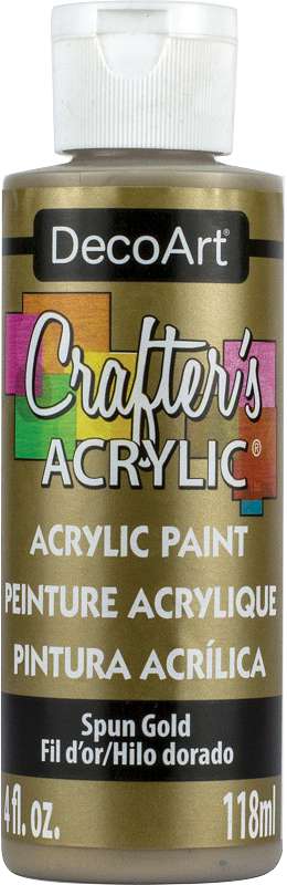 Crafter's Acrylic All Purpose Paint 4oz Spun Gold