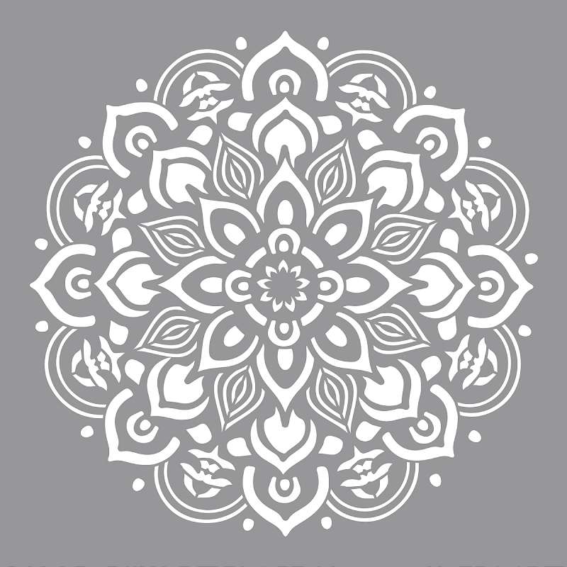 Americana Decor Stencil 12"X12" Mandala
