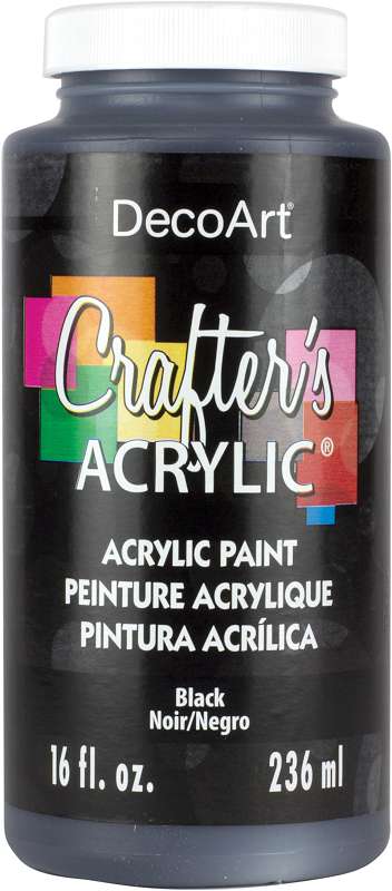 Crafter's Acrylic All Purpose Paint 16oz Black
