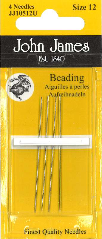 John James Beading Hand Needles Size 12 4/Pkg