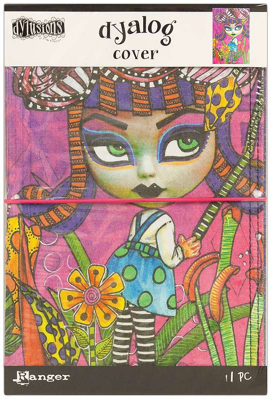 Dyan Reaveley's Dylusions Dyalog Canvas Printed Cover 5"X8" Believe