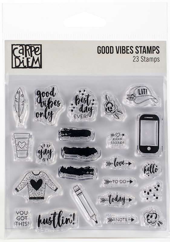 Carpe Diem Photopolymer Clear Stamps Good Vibes
