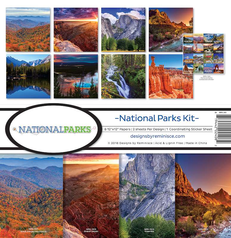 Reminisce Collection Kit 12"X12" National Parks