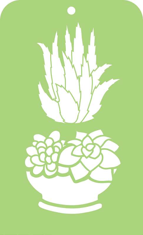 Kaisercraft Mini Designer Templates 3.5"X5.75" Succulents