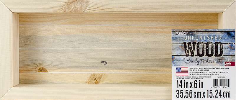 DIY Wood Pallet Box - Art Canvas 14"X6"
