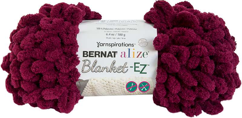 Bernat Alize Blanket-EZ Yarn Burgundy