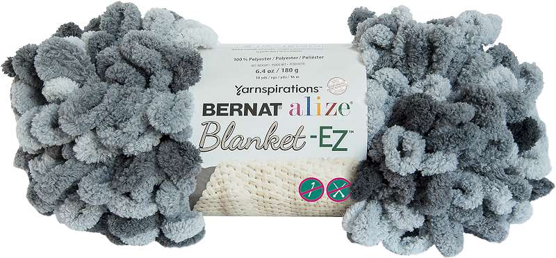 Bernat Alize Blanket-EZ Yarn Slate Grays