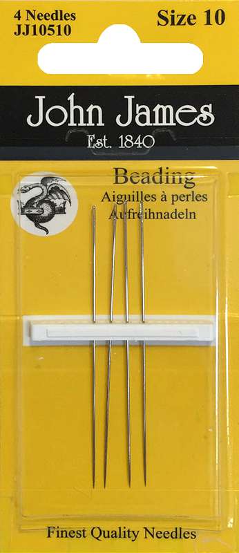 John James Beading Hand Needles Size 10 (4 each)