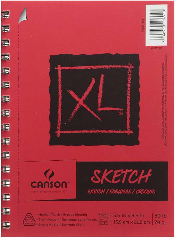 Canson XL Sketch Pad 9"X12" 100 Sheets