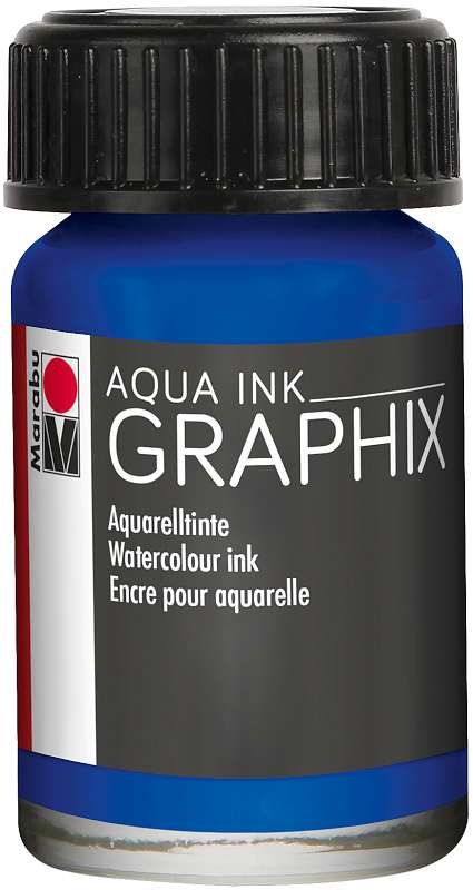 Marabu Aqua Ink 15ml Dark Ultramarine