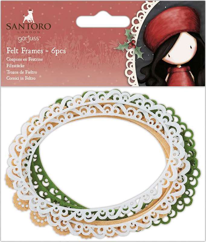 Santoro's Gorjuss Felt Frames 6/Pkg  