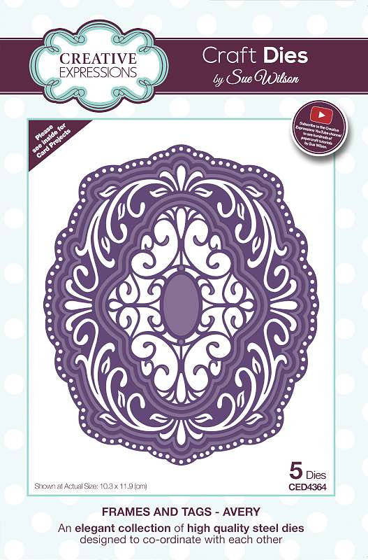 Creative Expressions Craft Dies By Sue Wilson Frames & Tags-Avery