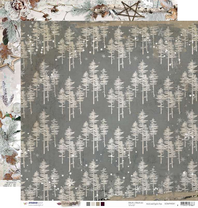 Winter Days Double-Sided Cardstock 12"X12" 