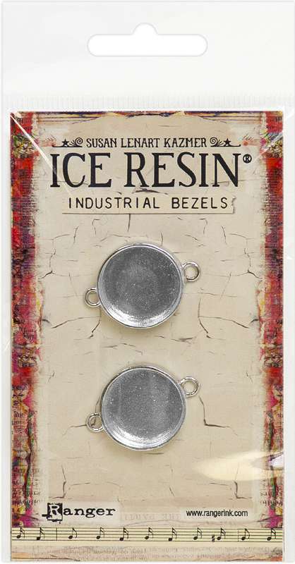 Ice Resin Industrial Bezel Collection Sterling Circles-Small 2/Pk