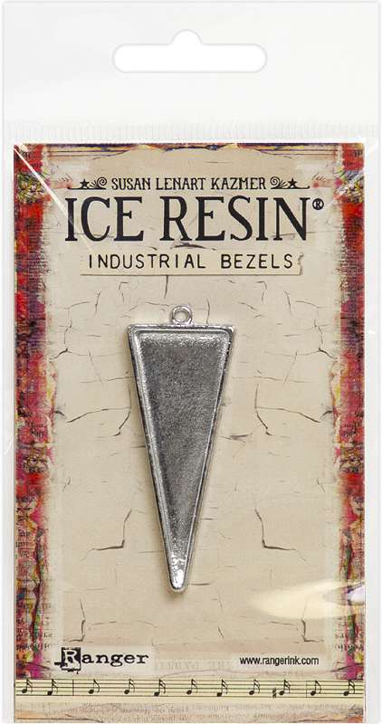 Ice Resin Industrial Bezel Collection Sterling Triangle-Medium