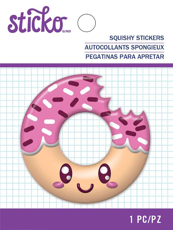 Sticko Squishy Sticker Donut