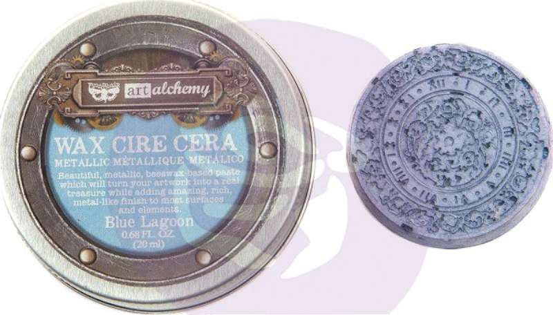 Finnabair Art Alchemy Metallique Wax .68 Fluid Ounce Blue Lagoon
