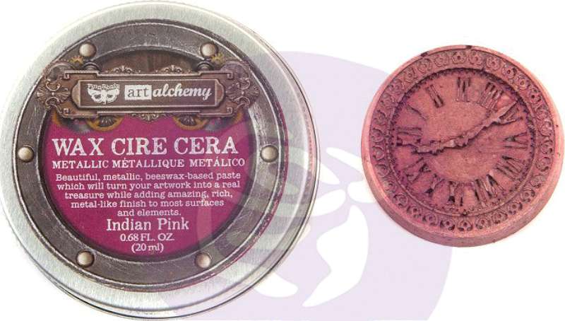 Finnabair Art Alchemy Metallique Wax .68 Fluid Ounce Indian Pink