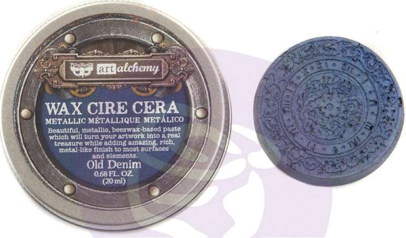 Finnabair Art Alchemy Metallique Wax .68 Fluid Ounce Old Denim