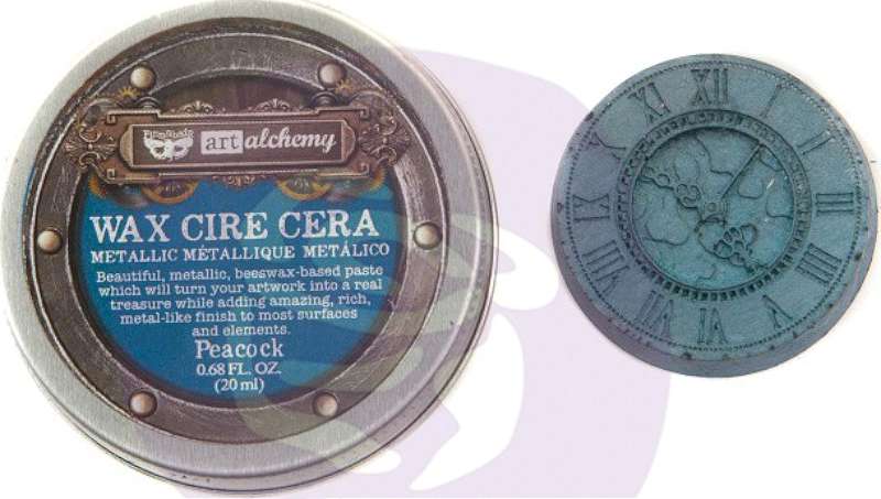 Finnabair Art Alchemy Metallique Wax .68 Fluid Ounce Peacock