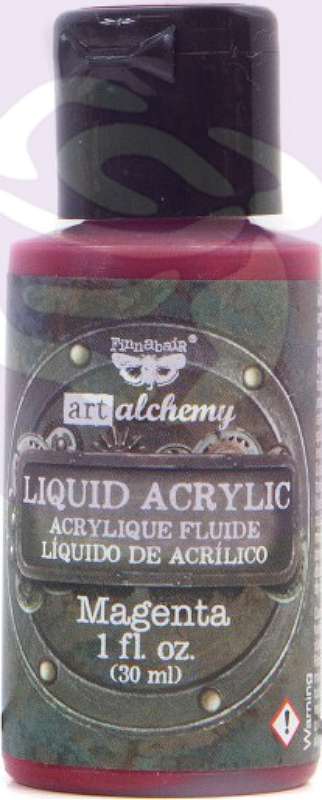 Finnabair Art Alchemy Liquid Acrylic Paint 1 Fluid Ounce Magenta